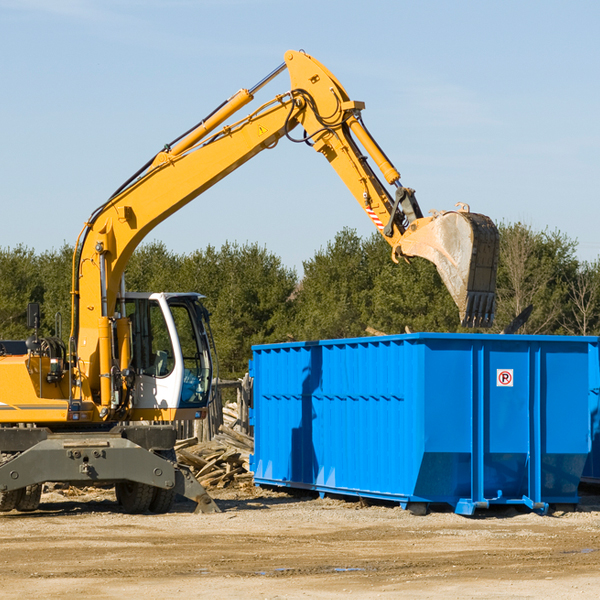 are there any restrictions on where a residential dumpster can be placed in Mclean County IL